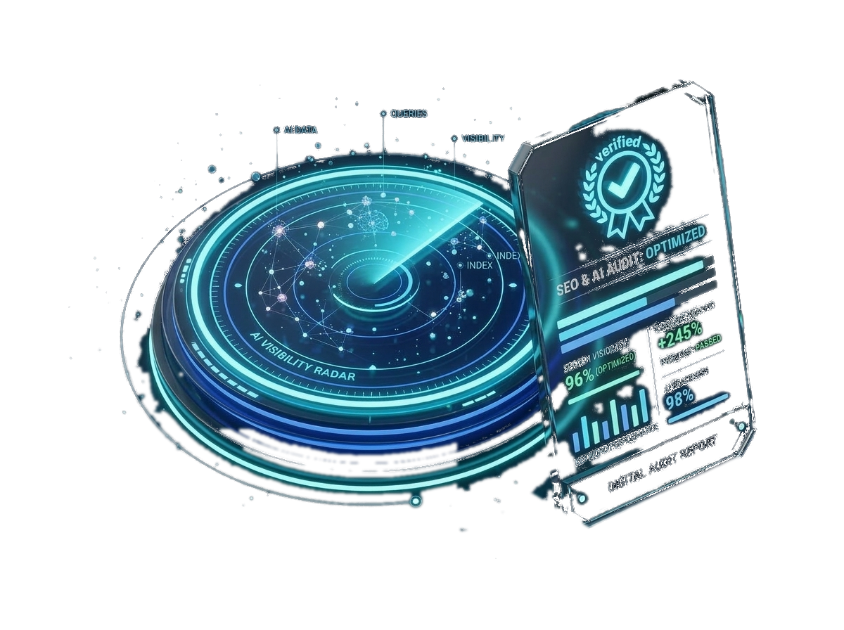 KI Sichtbarkeits-Radar und GEO Audit Analyse